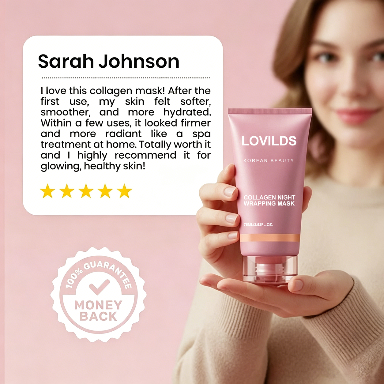 LOVILDS Collagen Night Wrapping Mask