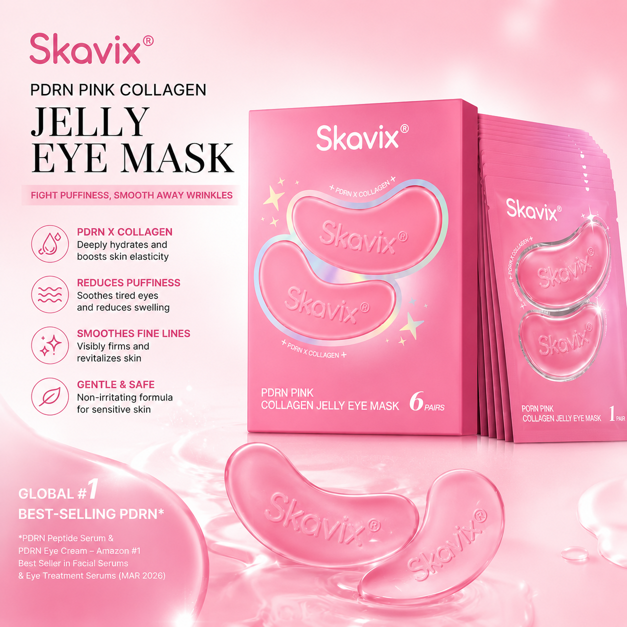 [NEW]PDRN Pink Collagen Jelly Eye Mask