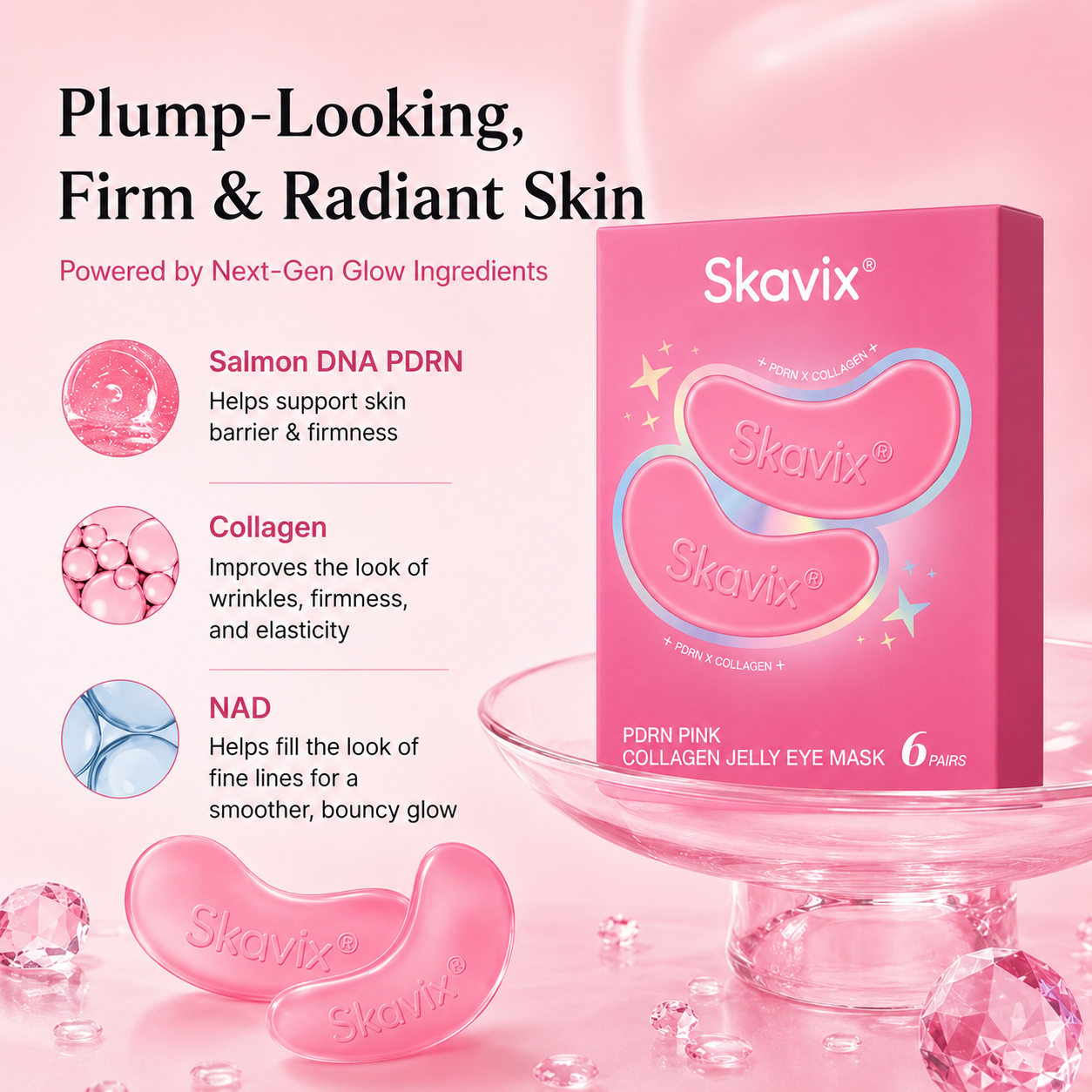 [NEW]PDRN Pink Collagen Jelly Eye Mask