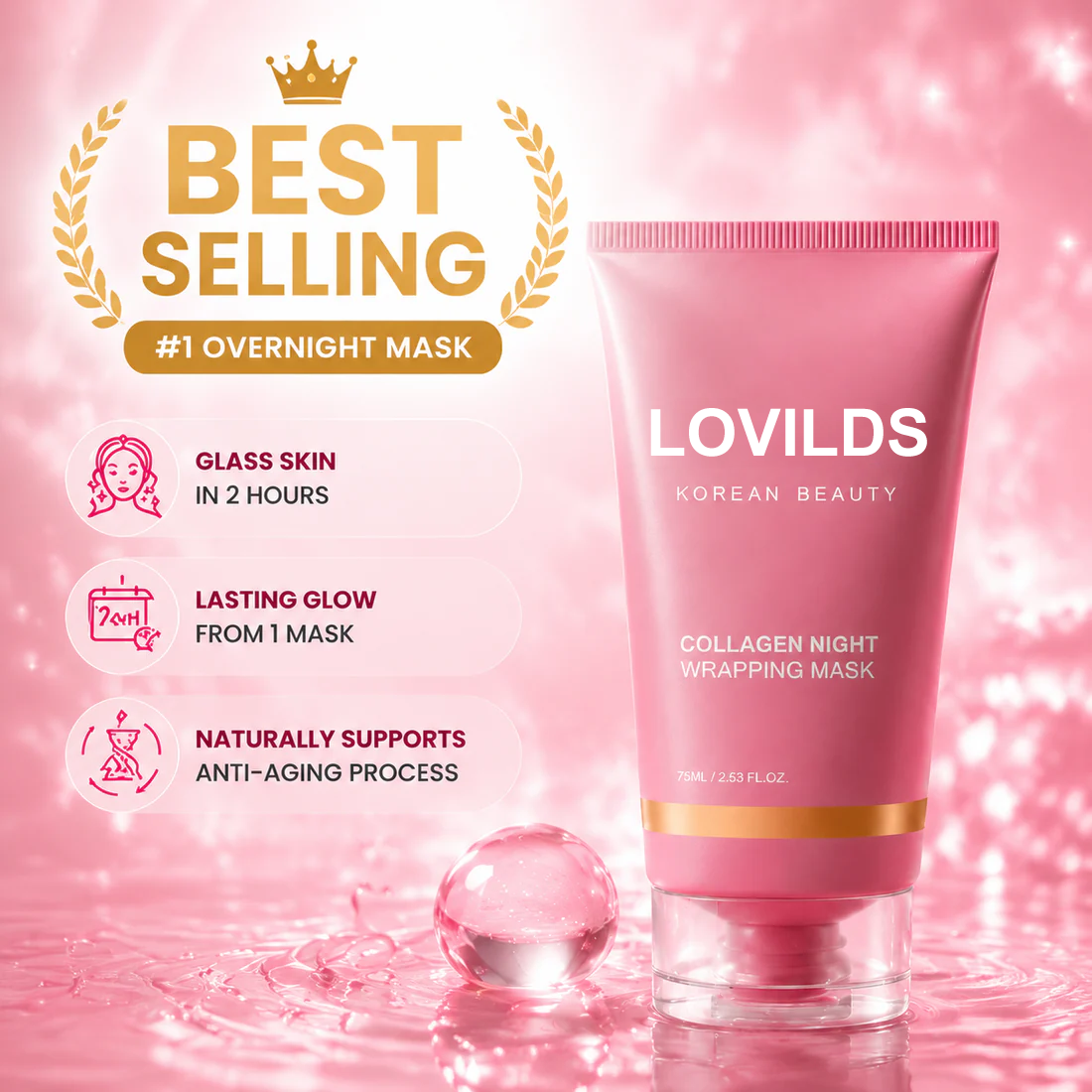 LOVILDS Collagen Night Wrapping Mask